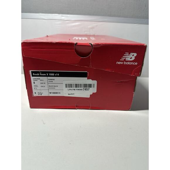 New Balance Women\'s Fresh Foam X 1080 V14 Running Shoe Black/Black Sz 8 M main image 5